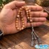 تسبیح سنگ مون استون نارنجی ۳۳ تایی