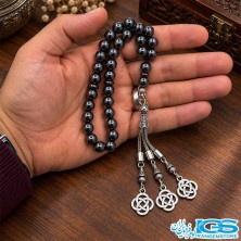 تسبیح هماتیت حدید اصل ۳۳ دانه‌ای