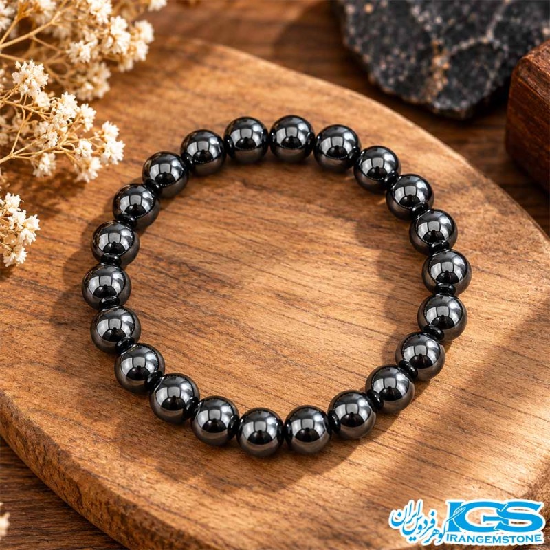 دستبند سنگ حدید طبیعی