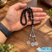تسبیح تورمالین سیاه طبیعی ۳۳ دانه اصل