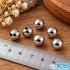 خرج کار توپ ساچمه استیل نقره‌ای سایز 8 | برای ساخت زیورآلات
