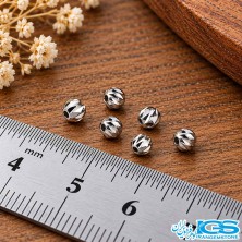 خرج‌کار گوی تراش‌دار استیل سایز 4 میلی‌متر برای ساخت زیورآلات