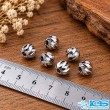 خرج‌کار گوی نقره ایی تراش‌دار استیل سایز ۸ | مناسب ساخت زیورآلات