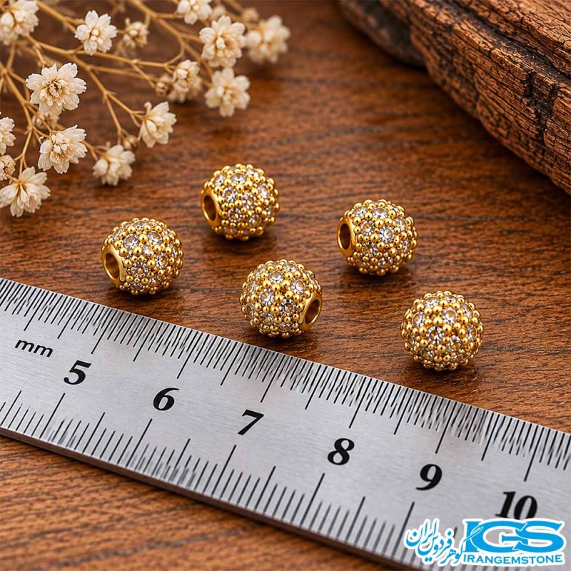 گوی سوفاروسکی طلایی