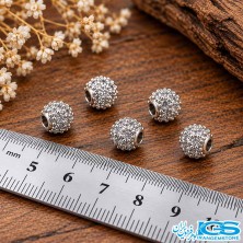 گوی سوفاروسکی نقره ای