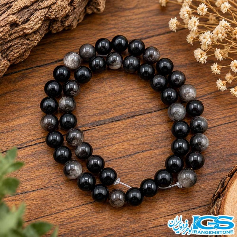 ریسه چشم گربه سیاه سایز 8