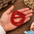 ریسه مرجان قرمز سایز ۷ میلی‌متر برای ساخت زیورآلات