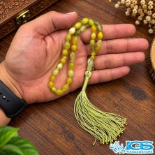 تسبیح شاه مقصود اصل سبز افغانی ۳۳ دانه‌ای