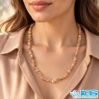 گردنبند و ریسه چیپسی مون استون هلویی اصل | تقویت شهود
