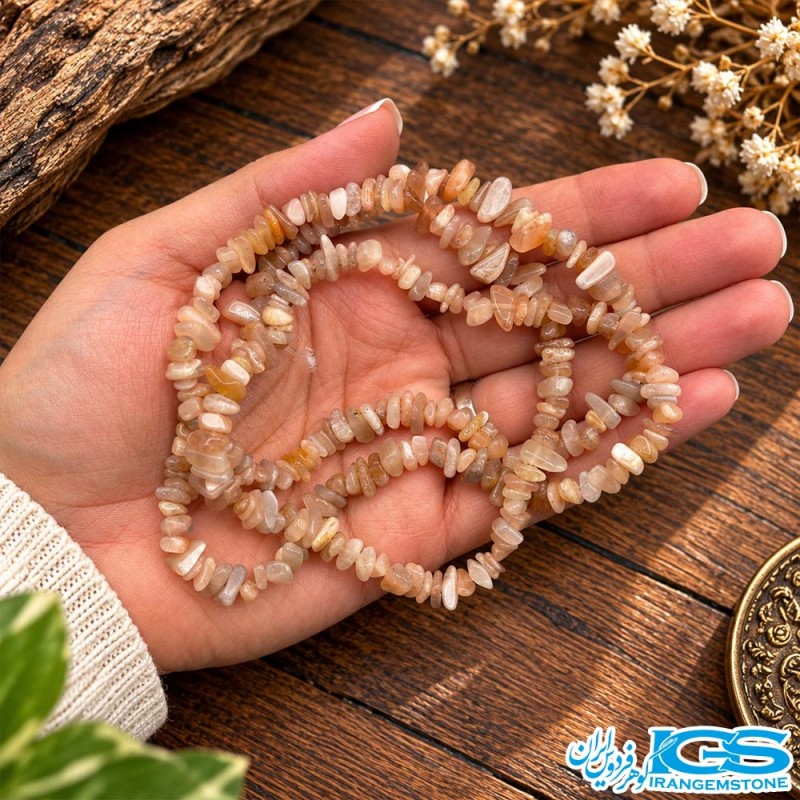 گردنبند سنگ مون استون هولویی چیپسی