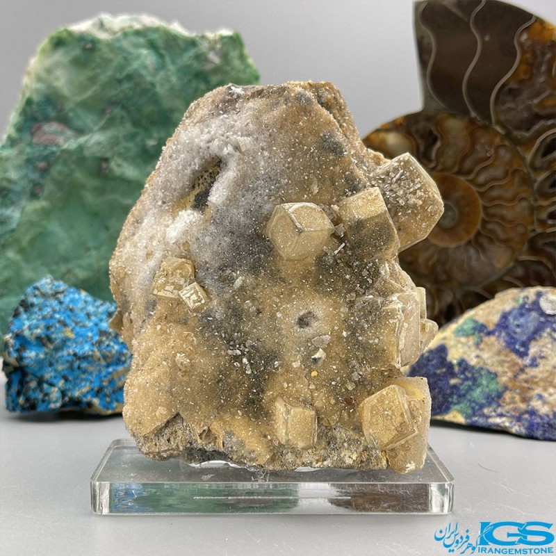 سنگ کلکسیونی فلوریت زرد فلئوریت yellow fluorite