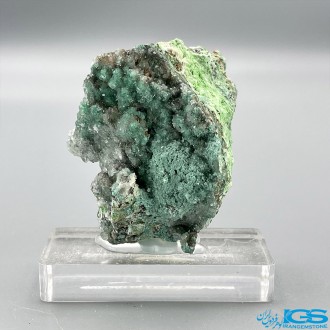 هم رشدی کم یاب سنگ مالاکیت و کریستال کوارتز Malachite and Crystal Quartz