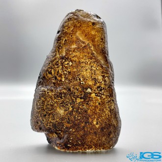 تندیس نماد ماه آبان گوهر شب چراغ سنگ کهربا اصل Amber