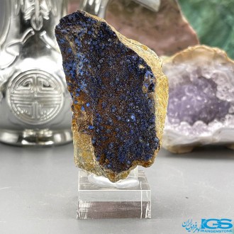 سنگ آزوریت بلور دکوری کلکسیونی تکه ایی از بهشت Azurite