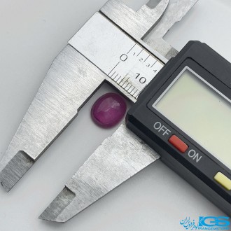 نگین یاقوت سرخ جواهر تراش اوال برمه oval ruby