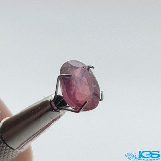 نگین یاقوت سرخ جواهر تراش اوال برمه oval ruby