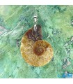 گردنبند فسیل آمونیت دفع انرژی منفی fossil ammonite