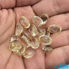 نگین سنگ سیترین تراش جواهری اوال Citrine Oval