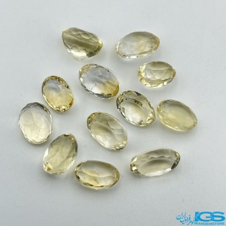 نگین سنگ سیترین تراش جواهری اوال Citrine Oval