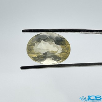 نگین سنگ سیترین تراش جواهری اوال Citrine Oval