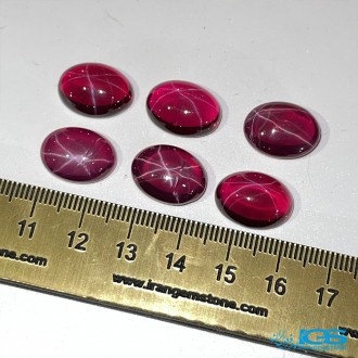 نگین یاقوت سرخ استار جواهر تراش هند star ruby