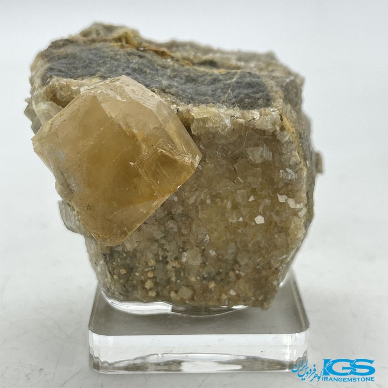 سنگ فلوریت زرد فلئوریت بلور کلکسیونی yellow fluorite