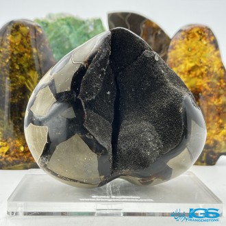 سنگ سپتارین تراش قلب septarian