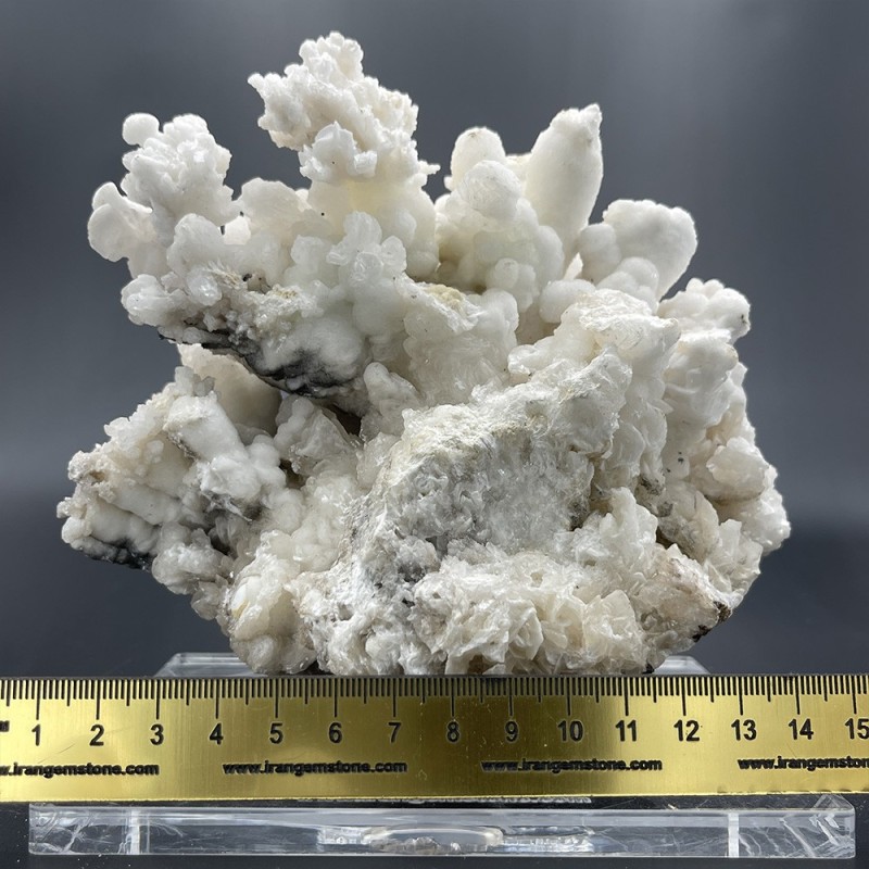 سنگ آراگونیت سفید کلیکسیونی طرح مرجانی aragonite