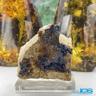 سنگ آزوریت بلور دکوری کلکسیونی تکه ایی از بهشت Azurite