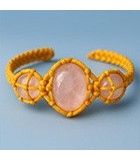 دستبند سنگی مکرومه‌