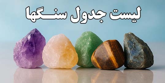 لیست سنگ ماه تولد و سنگ‌های چاکرا در گوهر فردوس ایران